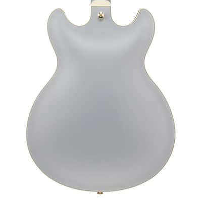 Used Ibanez AS73GMSF AS Artcore Semi-Hollow Guitar - Moonstone Silver Flat image 7