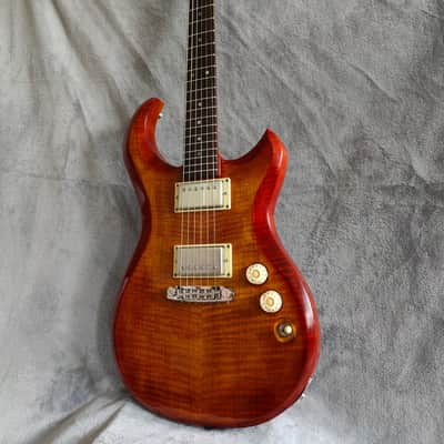 96 art Solid Body Set Neck Doublecut Violin Burst Guitar - Custom Handmade image 4