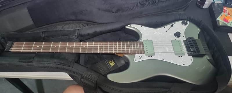 Kiesel Headless Delos 6 w/ Trem  - Gunmetal Gray image 1