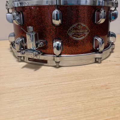 TAMA STARCLASSIC JAPAN (ORANGE SPARKLE) 14X6.5 SNARE DRUM starclassic image 4
