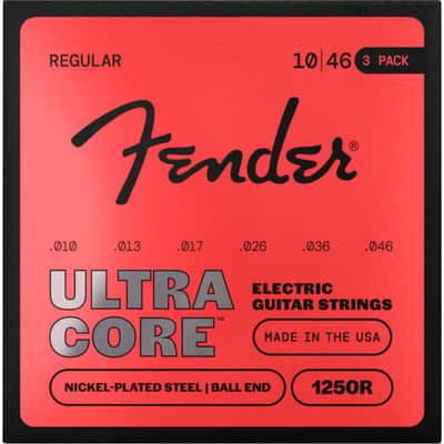 Fender 1250R Ultracore 10-46 - 3-Pack - Electric Guitar Strings image 3