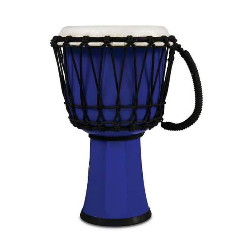 Latin Percussion LP1607BL World 7" Rope Circle Djembe, Blue image 1