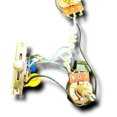 Deluxe Anderton Modified 5 way with Series Taming Caps Solderless Wiring Harness for 2 pickup guitars - Strat Style or Tele!!!!!  NEW image 3