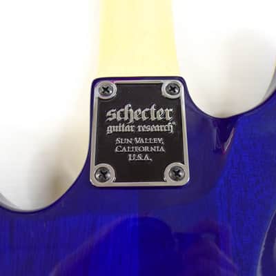 Schecter Omen Extreme-6 - Ocean Blue Burst image 12