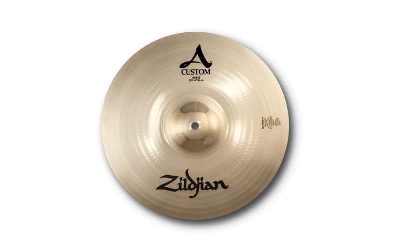 Zildjian 14" A Custom Hi-Hat Cymbal (Top) image 1
