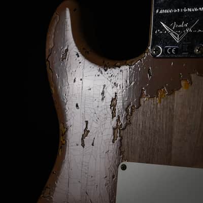 Fender Custom Shop Limited Edition '59 Stratocaster Super Heavy Relic- Aged Dirty Shell Pink/ Chocolate 3 Tone Sunburst 2025 (CZ585212) image 17