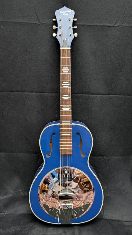 2022 Recording King Dirty 30s Single O Resonator, Wabash Blue image 1