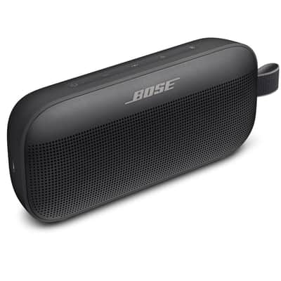 Bose SoundLink Flex Bluetooth Speaker, Portable Speaker with Microphone, Wireless Waterproof Speaker for Travel, Outdoor and Pool Use with Slinger Hard Travel Case & USB Plug image 5