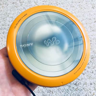 SONY D-EJ855 Portable CD Player Super Rare Yellow ! Classic Design ! Sony Panasonic Kenwood image 1