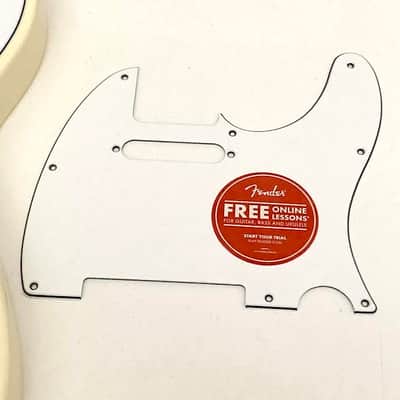 Squier Telecaster Body - Olympic White - extra pickguard image 15