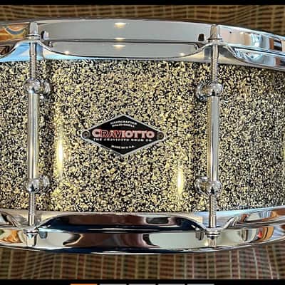 CRAVIOTTO 5.5 X 14 SIGNED by JOHNNY 2015 SOLID CHERRY GOLD GLASS SPARKLE LACQUER ONE OF A KIND NEW OLD STOCK image 1