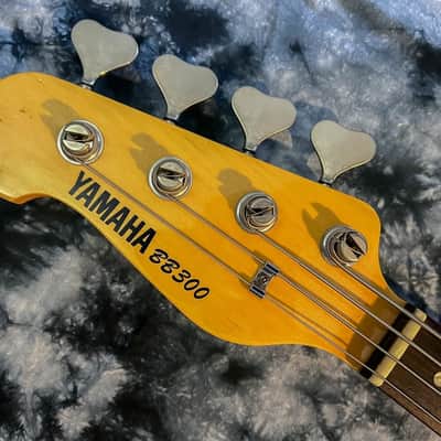 Left-Handed 1998 Yamaha BB300 w/reverse P bass pickup - Candy Apple Red image 8
