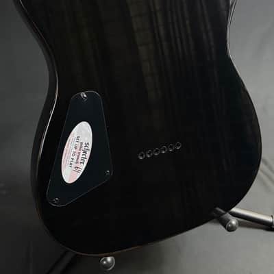 Schecter PT Standard Electric Guitar Black Fade Burst Burl Finish image 11