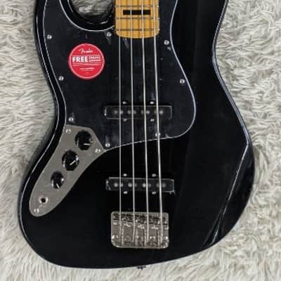 Fender Squier Classic Vibe '70s 4-String Left Handed Electric Jazz Bass, Black image 1