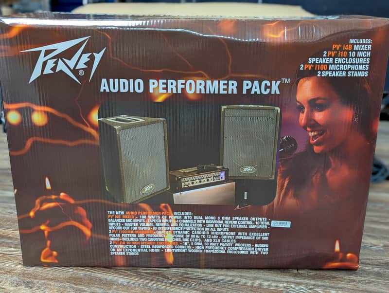 Peavey Audio Performer Pack Complete PA System NEW OLD STOCK. Unopened box
