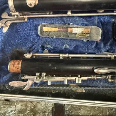 Larilee brand wood Oboe with case. Made in France image 6