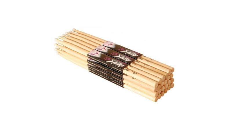 On-Stage HN2B Hickory 2B Nylon Tip Drum Sticks (12 Pairs) image 1