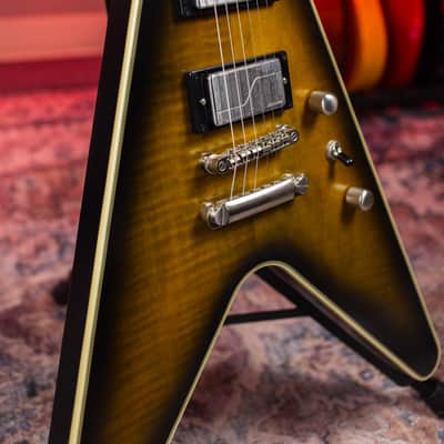 Epiphone Flying V Prophecy 2020 - 2024 - Yellow Tiger Aged Gloss image 5