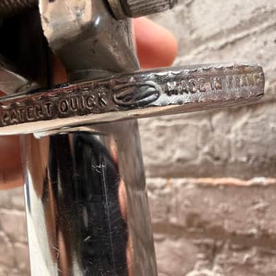 Vintage Unbranded Straight Cymbal Stand Made in France – Incomplete – Used image 5