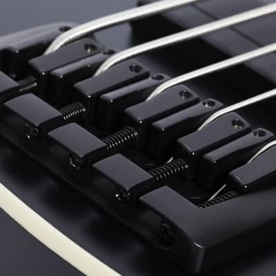 Schecter SLS Evil Twin-5 Bass Guitar - Satin Black (B-Stock) image 9