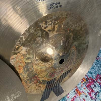 Zildjian - 14" K Custom Hybrid Hi-Hats Pair 1108g/1244g c. 2010–2011 image 3