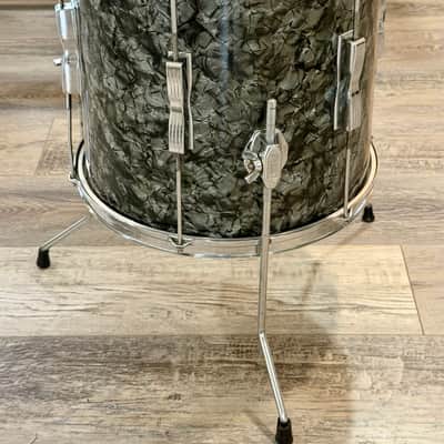 Ludwig 14 inch floor tom 60s - Black Diamond Pearl image 4