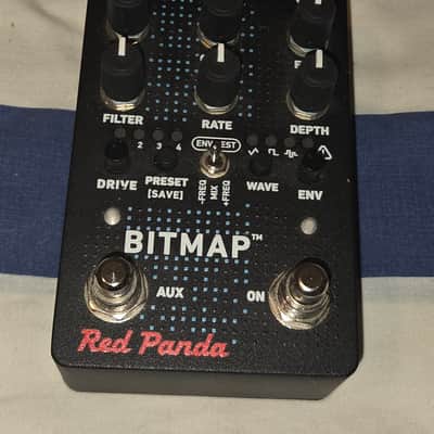 Red Panda Bitmap 2 2021 - Black plus Loopi Aux4 Footswitch image 2
