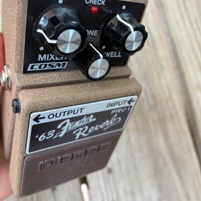 Boss FRV-1 '63 Fender Reverb 2009 - Present - Brown electric guitar effect pedal spring image 9