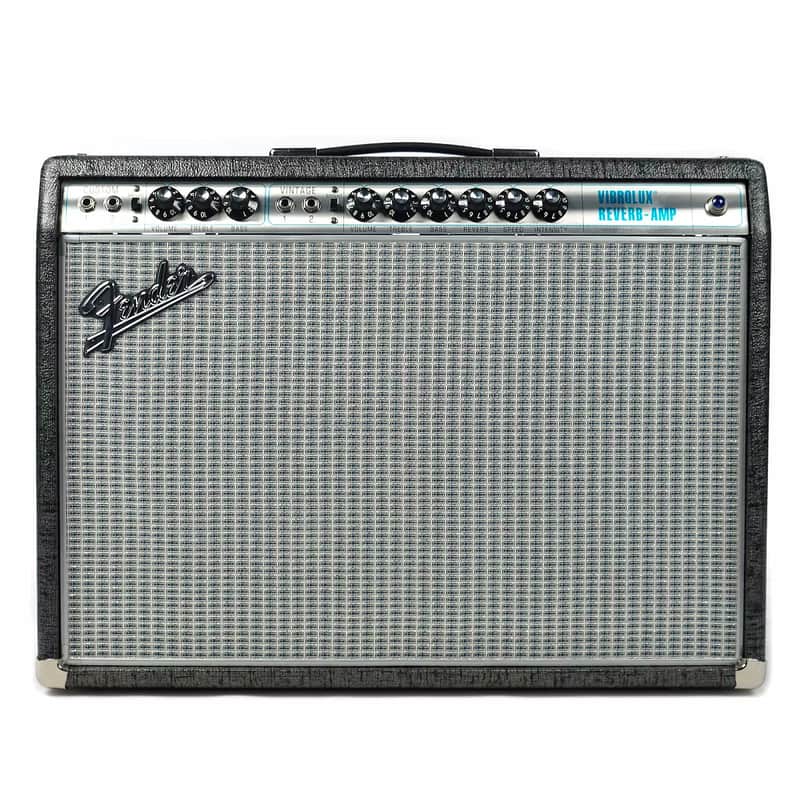 Fender '68 Custom Vibrolux Reverb-Amp "Gunmetal Gray" FSR Limited Edition 2-Channel 35-Watt 2x10" Guitar Combo 2016 - 2017 image 1
