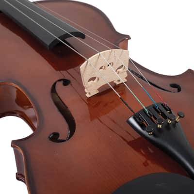Palatino Allegro VA-450 Hand Carved Viola Outfit with Case and Bow, 15" Size image 4
