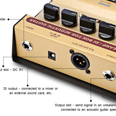 Joyo  AD-2 Acoustic Preamp DI Box built-in Dual Band EQ,price include the import duty for US buyer image 7