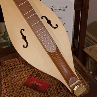 Roosebeck DMCRT5 Mountain Dulcimer 5-String with Cutaway Upper Bout and F-Holes 2010s - Natural image 3