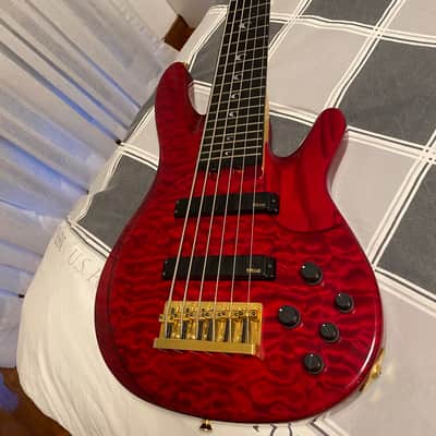 Yamaha TRB-JP2 John Patitucci Signature 6-String Bass 2010s - Transparent Amber image 8