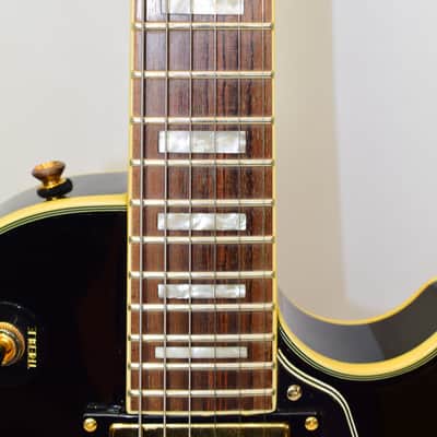 2008 Epiphone Les Paul Custom Electric Guitar, Ebony w/ Case image 6