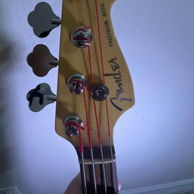 Fender American Deluxe Precision Bass with Rosewood Fretboard 2000 - Crimson Transparent image 5