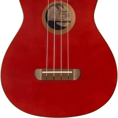 FENDER Avalon Tenor Ukulele, Walnut Fingerboard, Cherry Bild 1