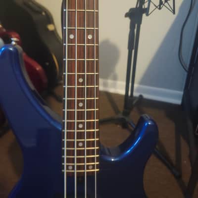 Yamaha TRBX174 4-String Bass 2010s - Blue Metallic image 7