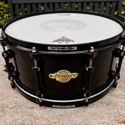 ✮GORGEOUS✮ PEARL Masters PREMIUM MAPLE 14x6.5 SNARE✮BLACK SPARKLE✮4Ply✮Reference image 15