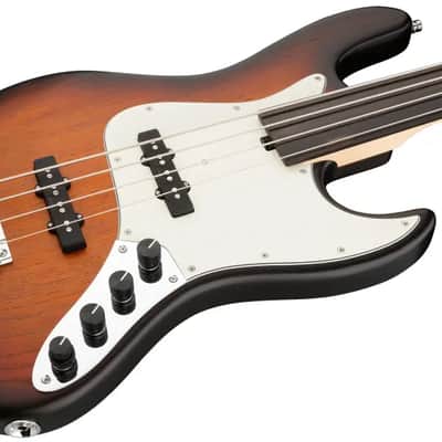 Sadowsky MetroLine 21-Fret Vintage J/J Bass-Swamp Ash Body-4 String-Almond Sunburst Transparent Satin-Fretless image 1