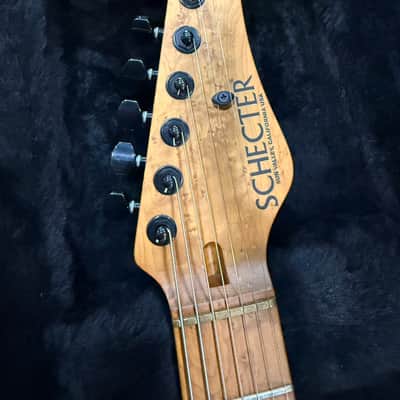 2016 Schecter USA Custom Shop Dream Machine-7 Vintage Natural Satin image 3