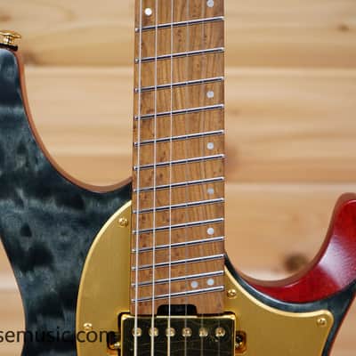 Ibanez MGFM10-OBL Manuel Gardner Fernandes Signature Quest - Obsidian Black Low Gloss image 3