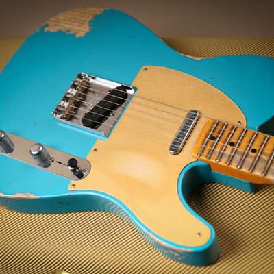 2023 Fender USA Custom Shop 52' Telecaster Heavy Relic TAOT Turquoise image 15