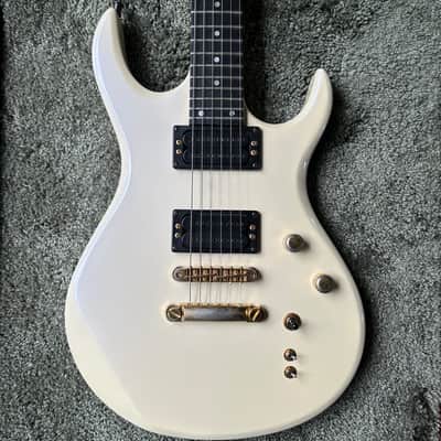 1990s Carvin DC127 Iridescent White Neck Thru Electric Guitar w/ OHSC image 1