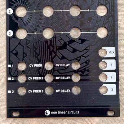 Nonlinearcircuits Dispersion Delay PANEL ONLY - Black Magpie Bild 1