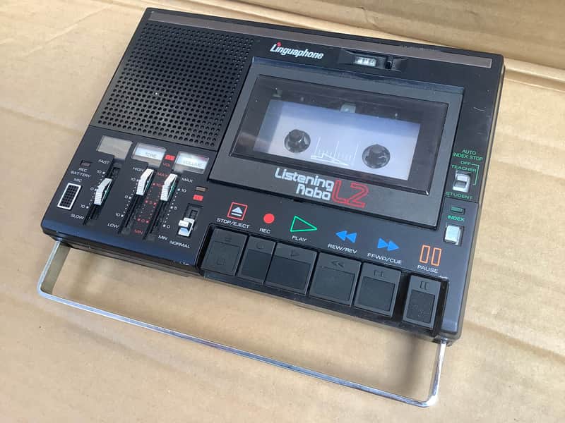 Sanyo Vintage portable cassette player recorder branded listening robo L2 MR L5  / Made in Japan