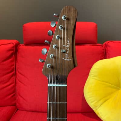 Made to Order - FRANCHIN Mercury guitar Relic Aged Nitro Lacquer OVER METALLIC LEAF (Sunburst/ Black/ White/ Blue/ Green/ Yellow/ Red/ Pink/ Burgundy/ Purple/ Gold/ Silver/ Copper, etc.) Stratocaster-Strat-S-Style Made in Italy image 7