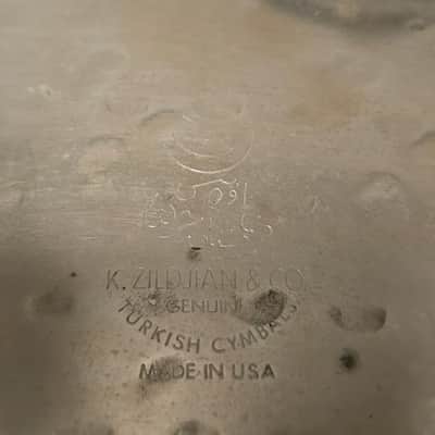 Zildjian 20 inch K brilliant ride 1980 - Brilliant image 3