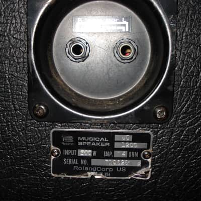 Roland Jazz Chorus 120 Head and ROland 4 by 12" speaker cabinet circa 1984 image 5