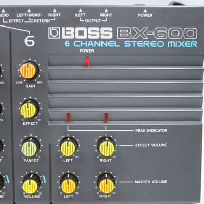 Boss BX-600 6 Channel Stereo Mixer With Original Box 1983 Made in Japan 350495 image 3