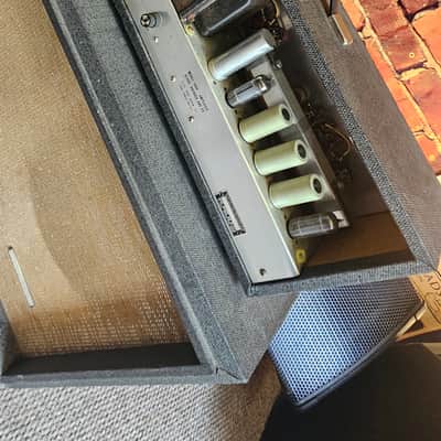 Sears / Silvertone Silvertone 1484 Twin Twelve Tube Amplifier Head and 2x12 Cab 1960s image 6